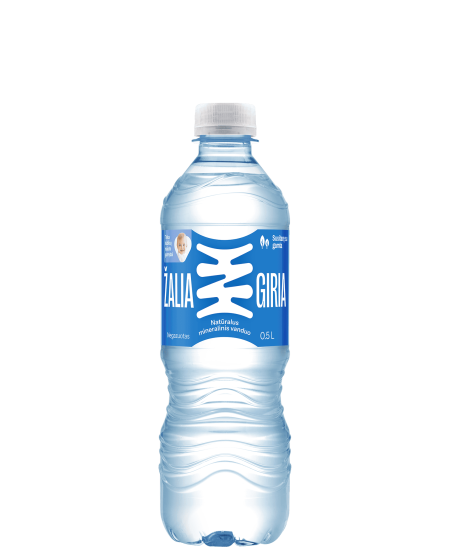 Natūralus mineralinis vanduo ŽALIA GIRIA, negazuotas, 500 ml
