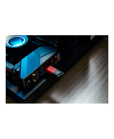 Kingston | USB Flash Drive | DataTraveler Exodia | 128 GB | USB 3.2 Gen 1 | Black/Red