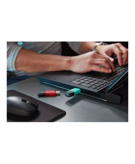 Kingston | USB Flash Drive | DataTraveler Exodia | 128 GB | USB 3.2 Gen 1 | Black/Red