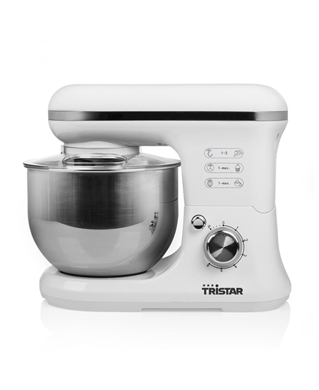 Tristar Kitchen Machine | MX-4817 | 1200 W | Number of speeds 6 | Bowl capacity 5 L | White