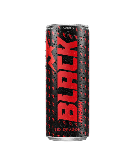 Energetinis gėrimas BLACK Sex dragon energy, skardinė, 250ml. D
