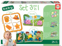 3 dėlionės  BABY SET 3 in 1  2-4 metų