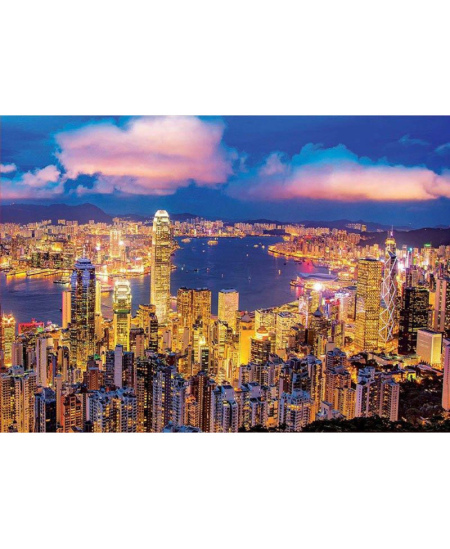 Dėlionė EDUCA Neon Hong Kong Skyline, 1000 detalių