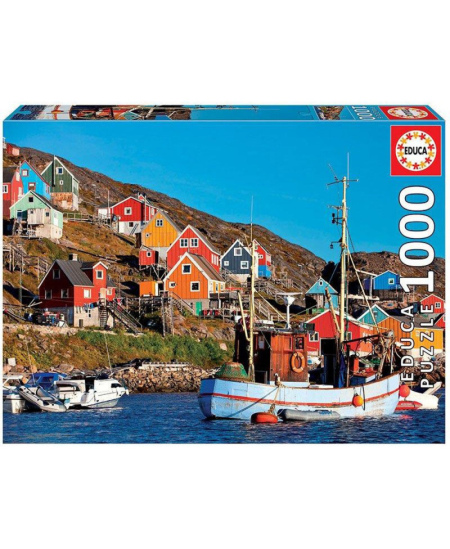 Dėlionė EDUCA Scandinavian houses, 1000 detalių