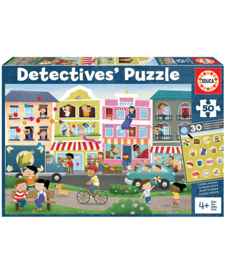Dėlionė EDUCA City detectives, 50 detalių