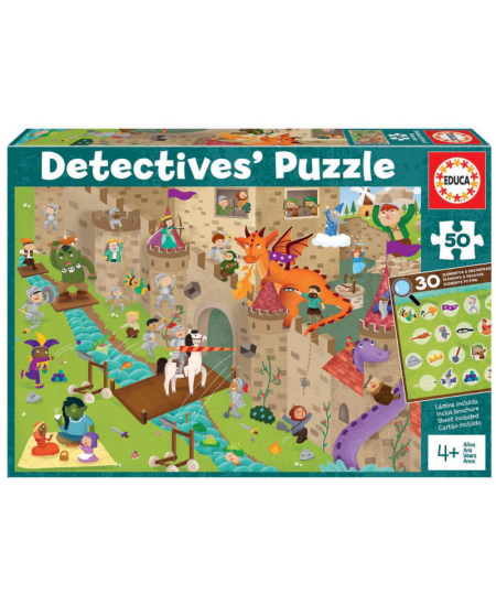 Dėlionė EDUCA Castle Detectives, 50 detalių