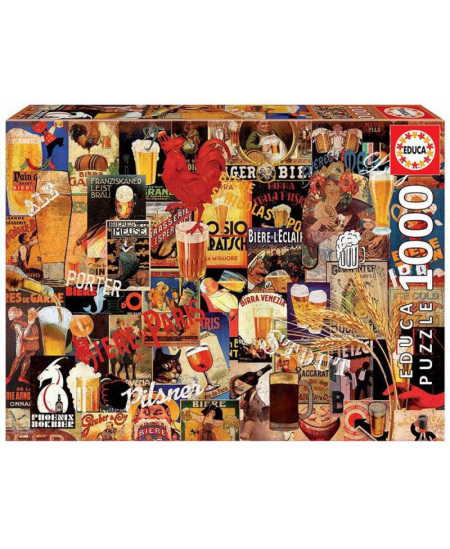 Dėlionė EDUCA Alus, 1000 detalių