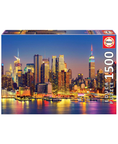 Dėlionė EDUCA Manheteno naktis, 1500 detalių