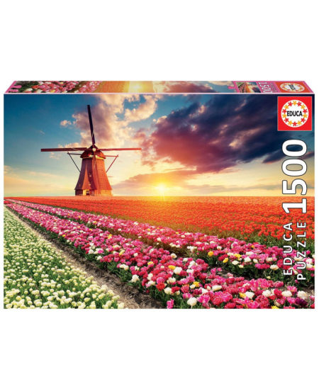 Dėlionė EDUCA Tulpių peizažas, 1500 detalių