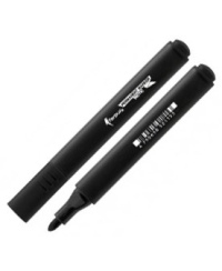 Permanentinis žymeklis TACTIC, apvali galvutė, trikampis, juodas