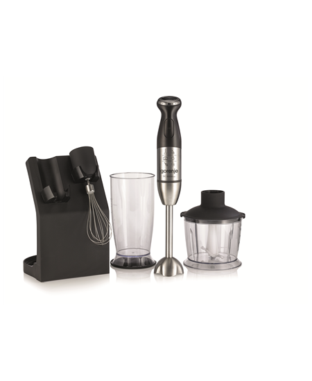 Gorenje Blender HBC807QB Hand Blender, 800 W, Number of speeds Variable, Chopper, Black