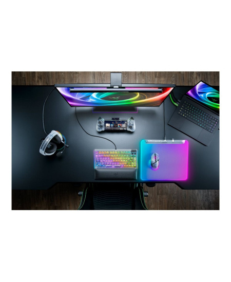 Razer RGB Gaming Mouse Mat | Firefly V2 Pro | Phantom White Edition