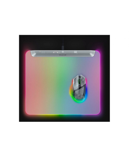 Razer RGB Gaming Mouse Mat | Firefly V2 Pro | Phantom White Edition