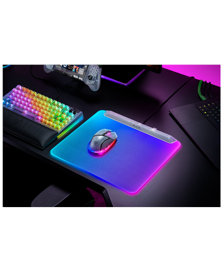 Razer RGB Gaming Mouse Mat | Firefly V2 Pro | Phantom White Edition