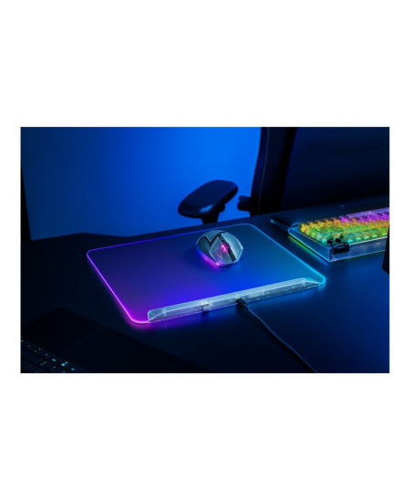 Razer RGB Gaming Mouse Mat | Firefly V2 Pro | Phantom White Edition