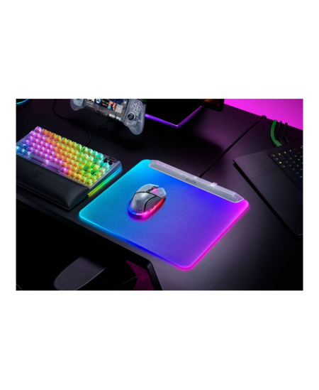 Razer RGB Gaming Mouse Mat | Firefly V2 Pro | Phantom White Edition