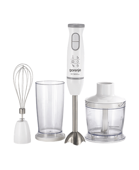 Gorenje | Blender | HBC564QW | Hand Blender | 560 W | Number of speeds Variable | Chopper | White