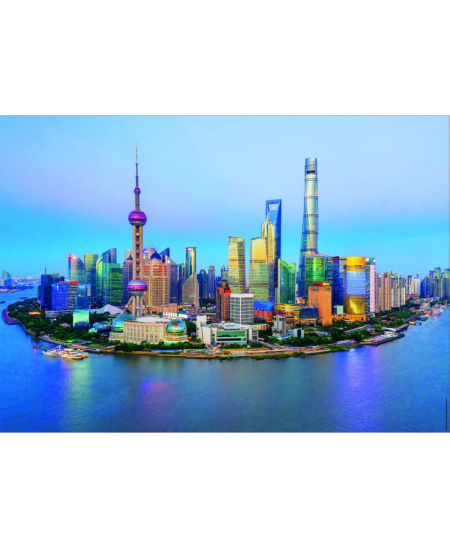 Dėlionė EDUCA Shanghai al atardecer, 1000 detalių