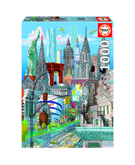 Dėlionė EDUCA New York, Carlo Stanga, 1000 detalių