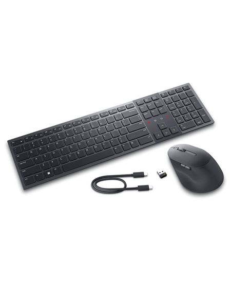 Dell | Premier Collaboration Keyboard and Mouse | KM900 | Keyboard and Mouse Set | Wireless | LT | Graphite | USB-A | Wireless c