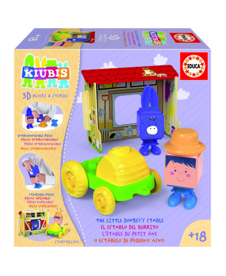 Kūdikių žaidimai EDUCA 3D The Kubis, The Burrito Stable