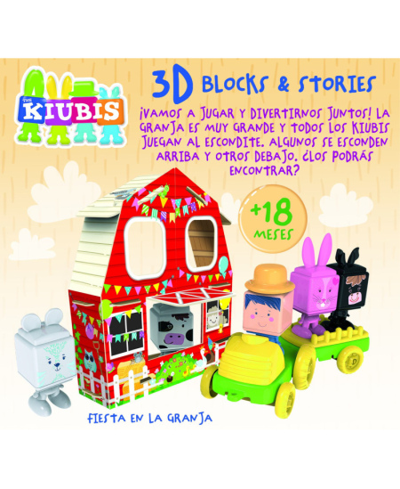 Kūdikių žaidimai EDUCA 3D The Kubis, Farm Party