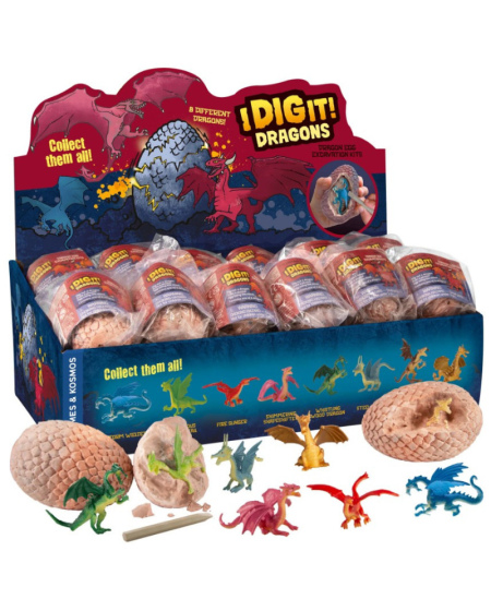 Drakonų kasinėjimo rinkinys THAMES&KOSMOS DIG It! Dragons