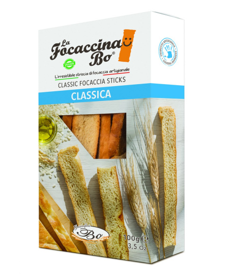 Duonos lazdelės LA FOCACCINA BO Classica, su ryžių aliejumi, 100g
