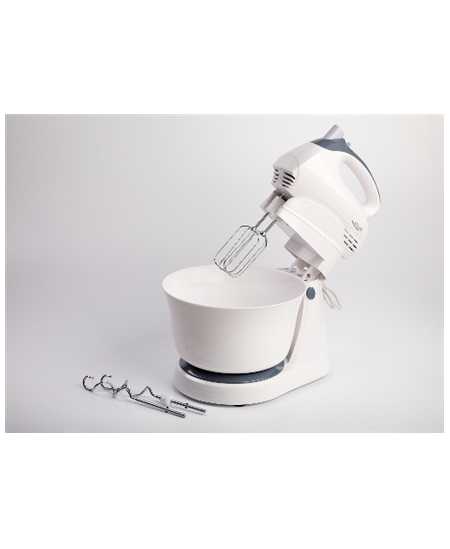Adler Mixer AD 4202 Mixer with bowl, 300 W, Number of speeds 5, Turbo mode, White