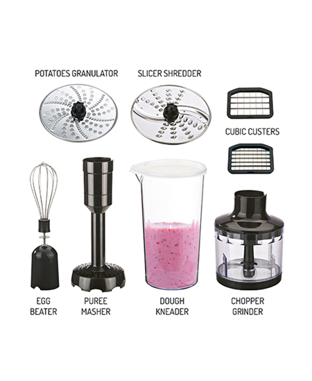 Camry Blender CR 4623 Hand Blender, 1600 W, Number of speeds Variable, Turbo mode, Chopper, Ice crushing, Black