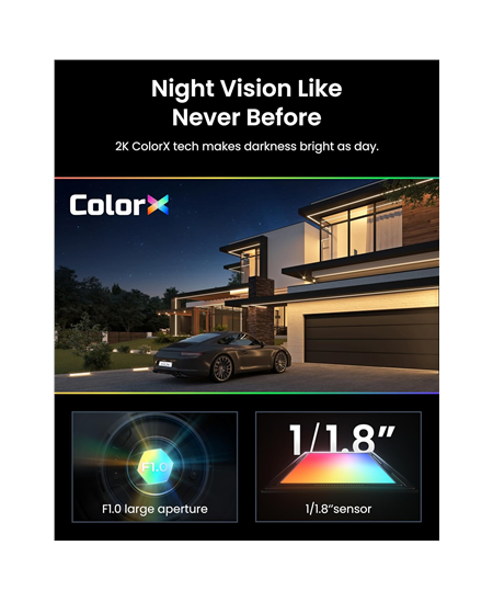 Reolink Wireless Pan & Tilt Long Lasting Solar/Battery Camera with Spotlights | Altas Series B630 with Solar Panel | Bullet 