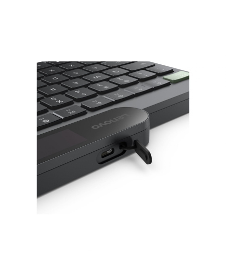 Lenovo Self-Charging Bluetooth Keyboard-US Euro | Keyboard | Bluetooth | US Euro | Black