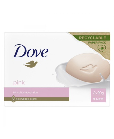 DOVE PINK BEAUTY BAR rankų muilas multipack,  2x90g