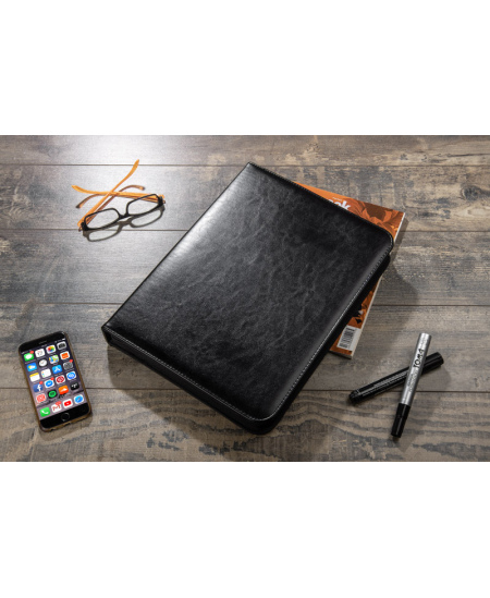 Dokumentų dėklas SOMERSET, A4, su užtrauktuku, juodas