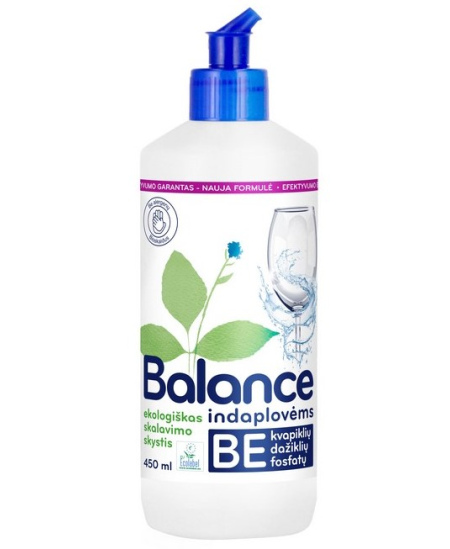 Ekologiškas skalavimo skystis indaplovėms BALANCE, 450 ml