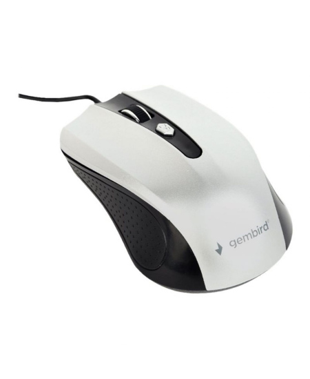 Gembird Mouse  MUS-4B-01-BS Standard, No, Black/ silver, No,
