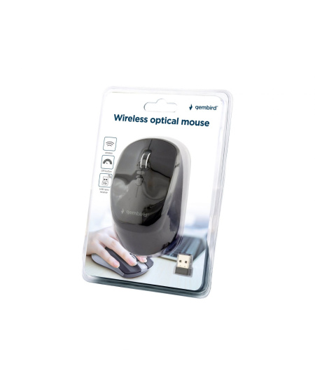 Gembird Wireless Optical mouse MUSW-4B-05 USB, Black