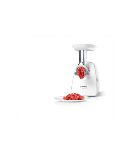 Bosch | Meat mincer SmartPower | MFW2510W | White | 350 W | Number of speeds 1 | 2 Discs: 3.8 and 8 mm; Sausage filler accessory