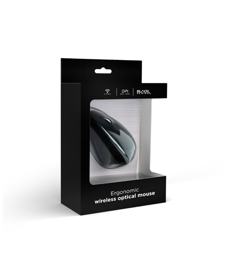 Gembird | MUSW-ERGO-01 | 2.4GHz Wireless Optical Mouse | Optical Mouse | USB | Black