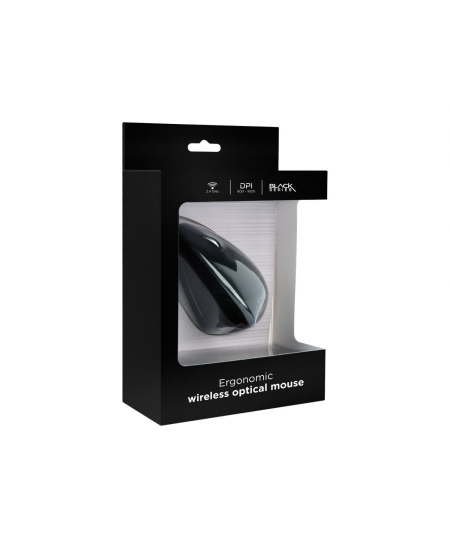 Gembird | MUSW-ERGO-01 | 2.4GHz Wireless Optical Mouse | Optical Mouse | USB | Black