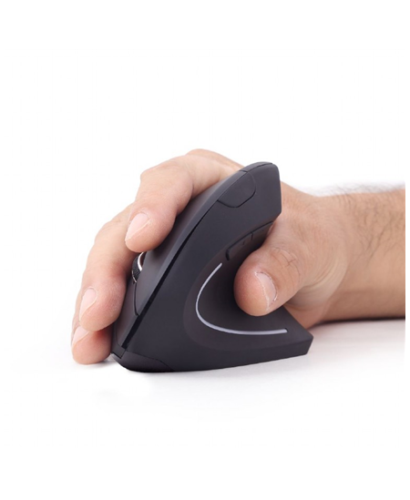 Gembird | MUSW-ERGO-01 | 2.4GHz Wireless Optical Mouse | Optical Mouse | USB | Black