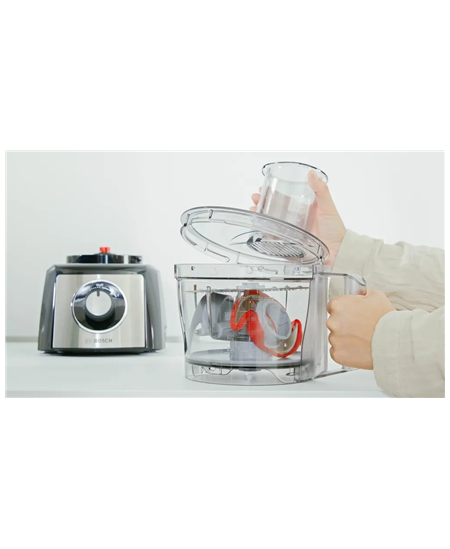 Bosch | Food Processor MultiTalent 3 Plus | MCM3PM386 | 900 W | Number of speeds 2 | Bowl capacity 2.3 L | Black/Stainless steel