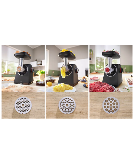 Bosch Food Mincer | MFWS430B | Black | Number of speeds 2 | Throughput (kg/min) 2.5