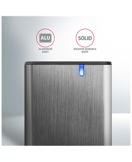 AXAGON External USB-C 3.2 Gen 2 metal box for M.2 NVMe & SATA SSD disks | EEM2-SG2