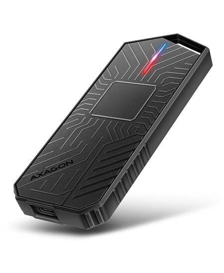 AXAGON USB-C 10Gbps - M.2 NVMe and SATA SSD GAME M.2 box | EEM2-GAM