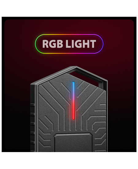 AXAGON USB-C 10Gbps - M.2 NVMe and SATA SSD GAME M.2 box | EEM2-GAM