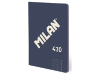 Sąsiuvinis langeliais MILAN, A5, 48 lapai, mėlynas