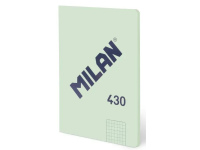 Sąsiuvinis langeliais MILAN, A5, 48 lapai, žalias