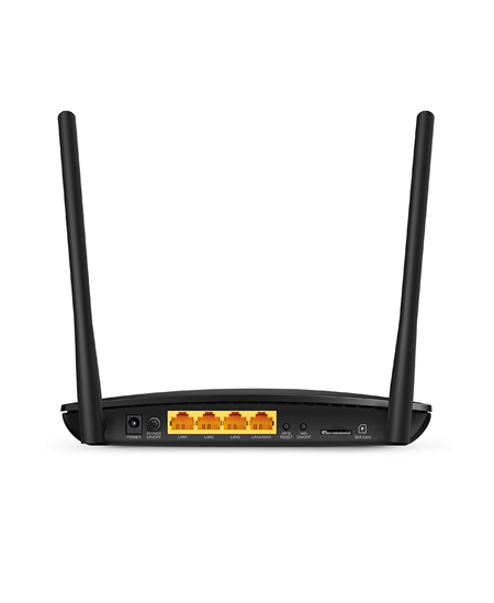 4G LTE Router | TL-MR6400 | 802.11n | 300 Mbit/s | 10/100 Mbit/s | Ethernet LAN (RJ-45) ports 3 | Mesh Support No | MU-MiMO No |