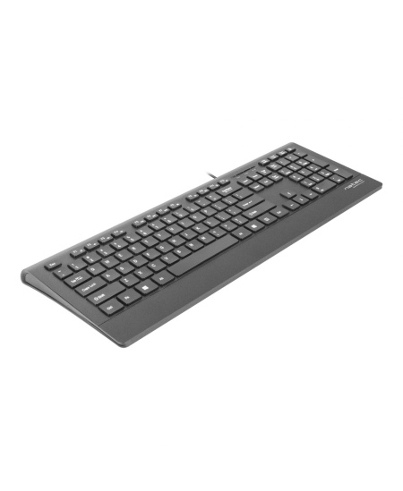 Natec Keyboard, Barracuda, US Layout, Slim | Natec | Keyboard | Barracuda | Standard | Wired | US | Black | 529 g